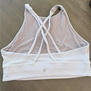 lululemon athletica Pale Pink Crisscross Strappy Sports Bra
